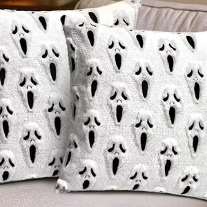 Pillow Covers Set of 2, 18x18 Decorative Throw Pillowcases (Ghost White)